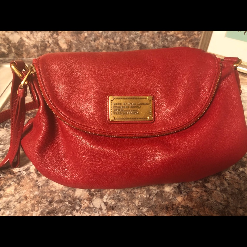 Marc by Marc Jacobs Slouchy Red Shoulder Bag
